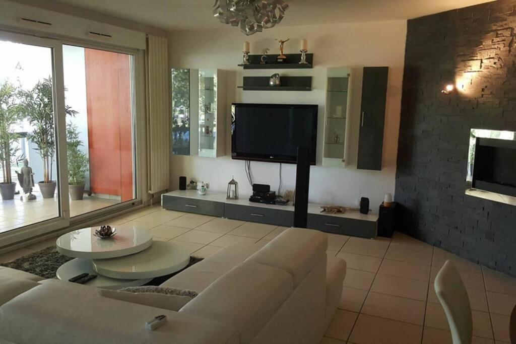 Superbe Duplex Au Nouveau Bassin Avec Vue Superbe Mulhouse Buitenkant foto